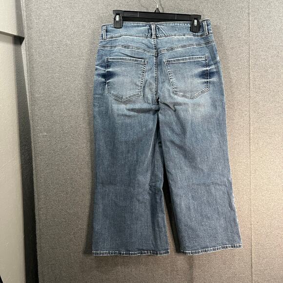 NYDJ Cool Embrace Wide Leg Denim Crop Jeans Fantasy, Reg 6 - Picture 2 of 12